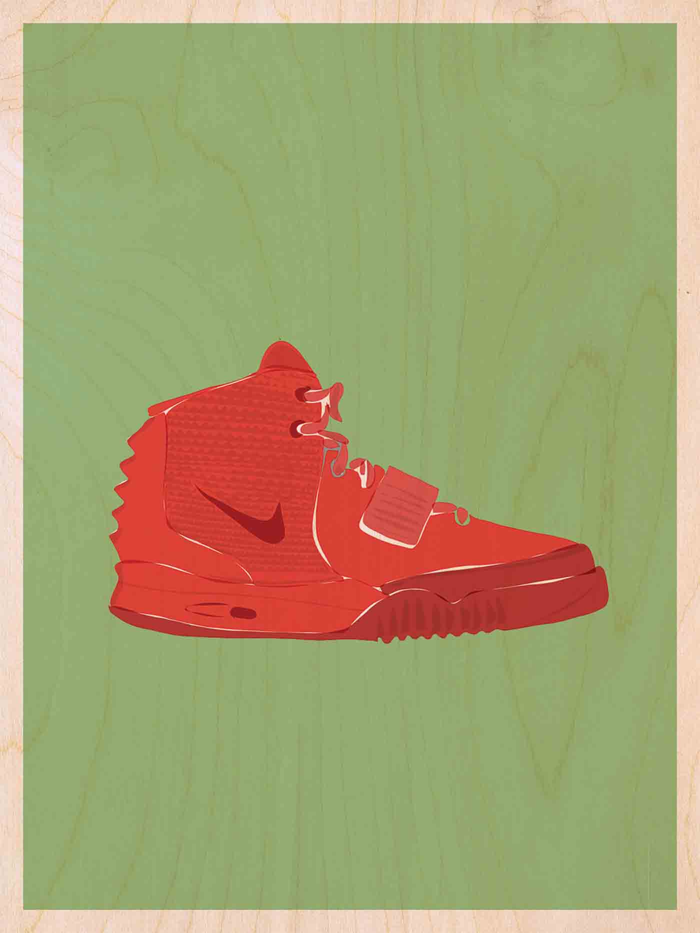 yeezy red october poster